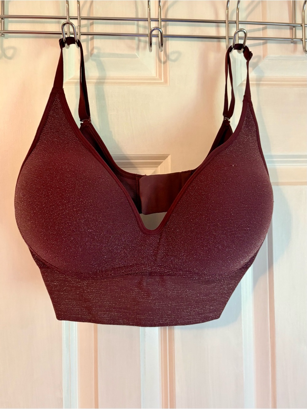 Maidenform Shimmery Burgundy Longline Bralette